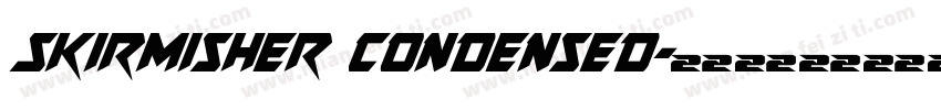 Skirmisher Condensed字体转换